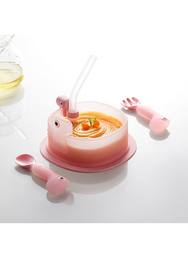 Fork & Spoon Set - Luoshan Pink