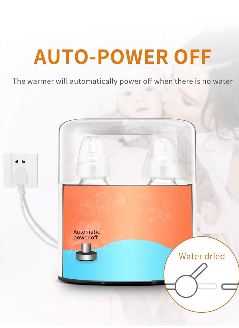 Fast Baby Bottle Warmer with 24H Constant Mode  Timer, Ideal for Twins, LCD Display for Accurate Temperature Control