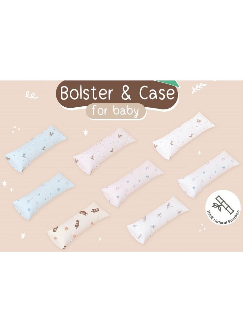 Snow Owl Bamboo Baby Bolster - The Dragon Pink