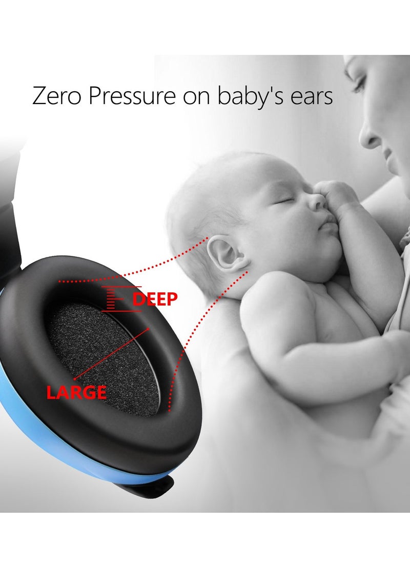 Ear Protection for Baby, Baby Earmuffs，for Infant and Toddlers Up to 36 Months,Noise Cancelling Headaphones for Babies, Blue