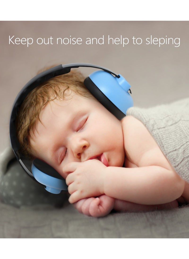 Ear Protection for Baby, Baby Earmuffs，for Infant and Toddlers Up to 36 Months,Noise Cancelling Headaphones for Babies, Blue