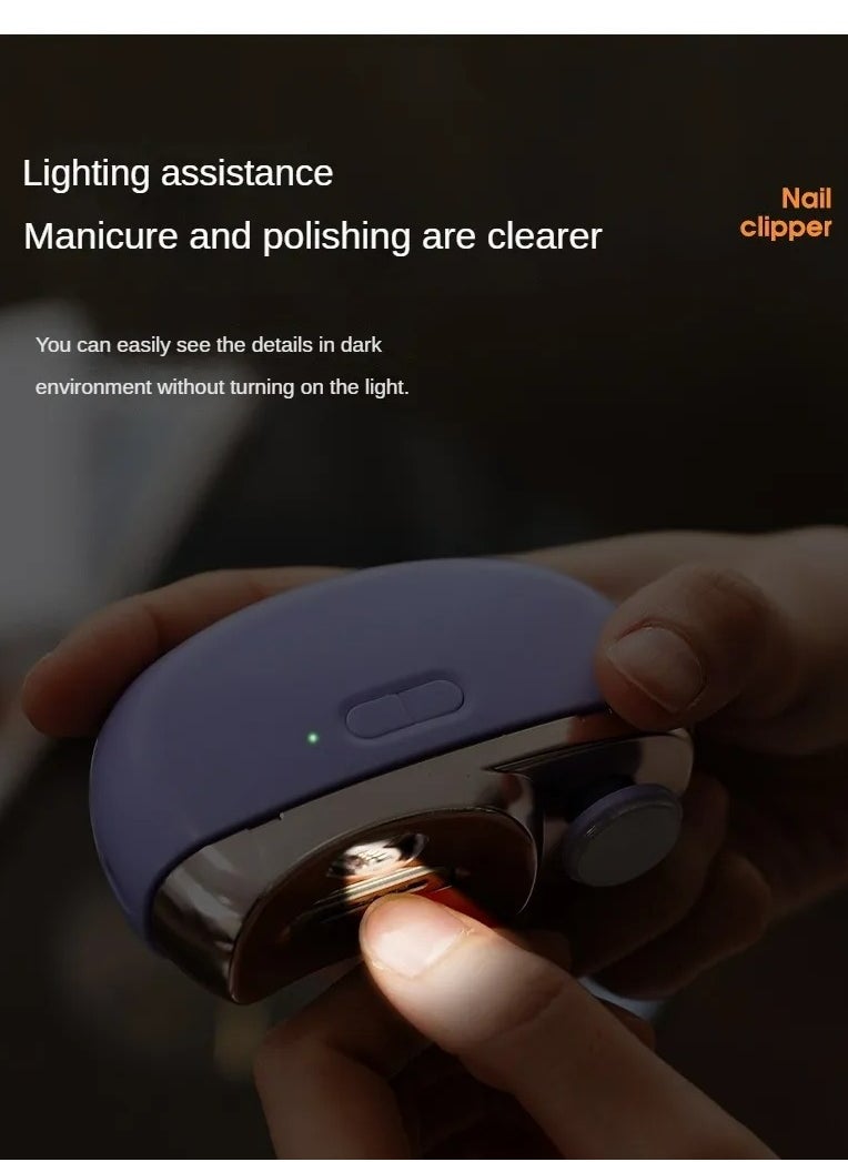 Polishing Nail Clipper Trimmer Cutter For Baby Unisex Adults Manicure Tool Pink Purple or White