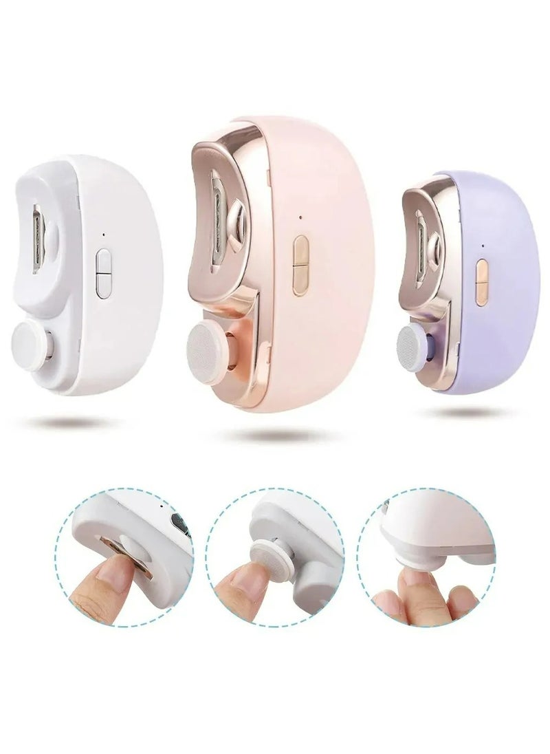 Polishing Nail Clipper Trimmer Cutter For Baby Unisex Adults Manicure Tool Pink Purple or White