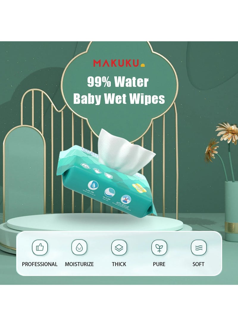 MAKUKU Baby Wet Wipes - Pack of 3 (60 Wipes Each)
