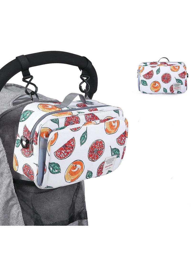 Diaper Bag Premium Stroller Organizer Bag with Insulated Pocket Stroller Hooks and Adjustable Strap  Non-Slip Design Universal Fit for Most Strollers Ideal for Diapers Baby Items