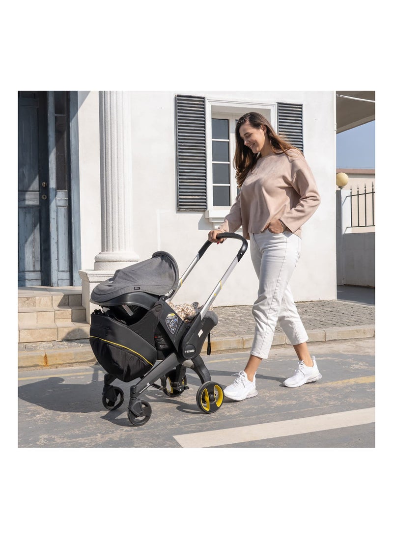 Storage Bag Compatible with Doona Infant Car, Stroller Accessories, Large Capacity Diaper Bag, Easy Access Zipper Design, Wearable Backpack, Stroller Organizer Bag, for Diapers, Snacks, Wipes(1 Pack)