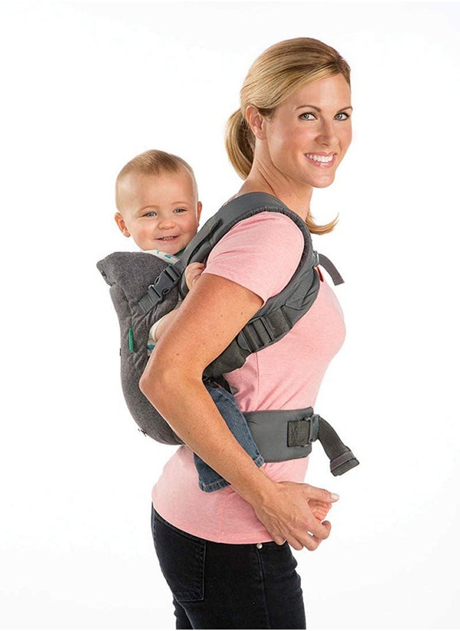 Adjustable Removable Soft Ergonomic Baby Sling Carrier With Hip Seat, Head Support and Breathable Mesh, Grey