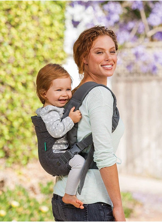 Adjustable Removable Soft Ergonomic Baby Sling Carrier With Hip Seat, Head Support and Breathable Mesh, Grey