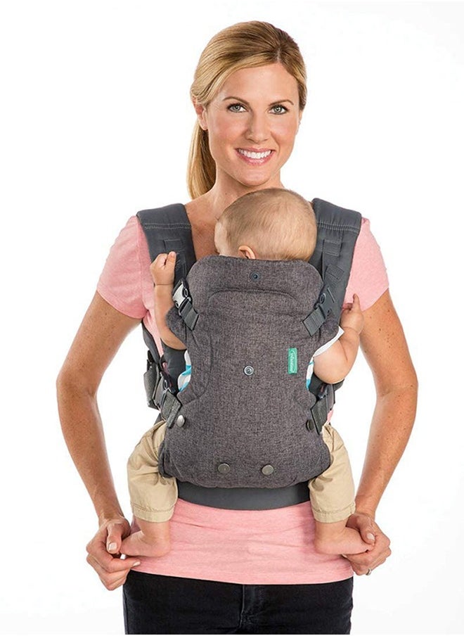 Adjustable Removable Soft Ergonomic Baby Sling Carrier With Hip Seat, Head Support and Breathable Mesh, Grey