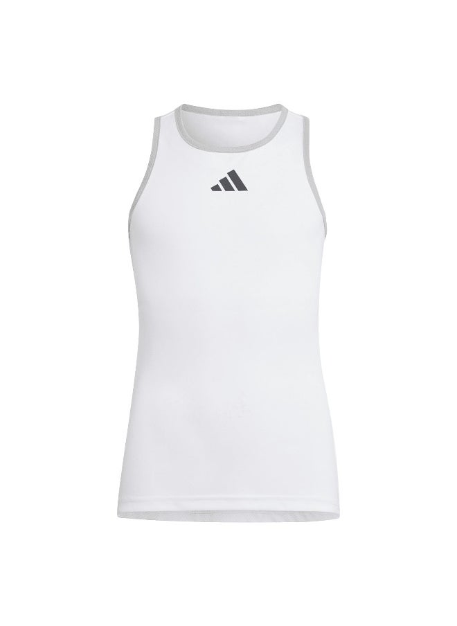 Adidas G Club Tank White Tennis Tops For Girls 116