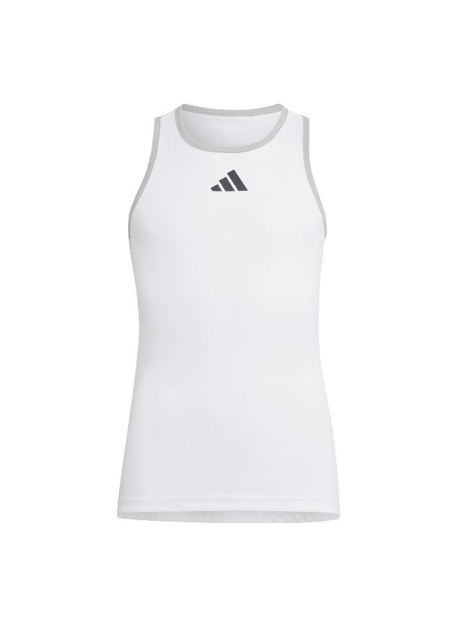 Adidas G Club Tank White Tennis Tops For Girls 116
