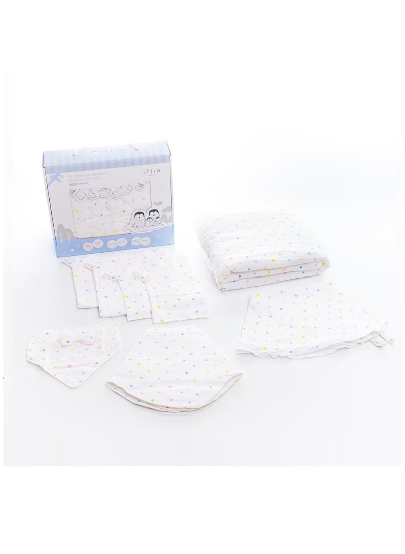 My Essential Bamboo Newborn Gift Set (8 Pcs.) - Playful Stars