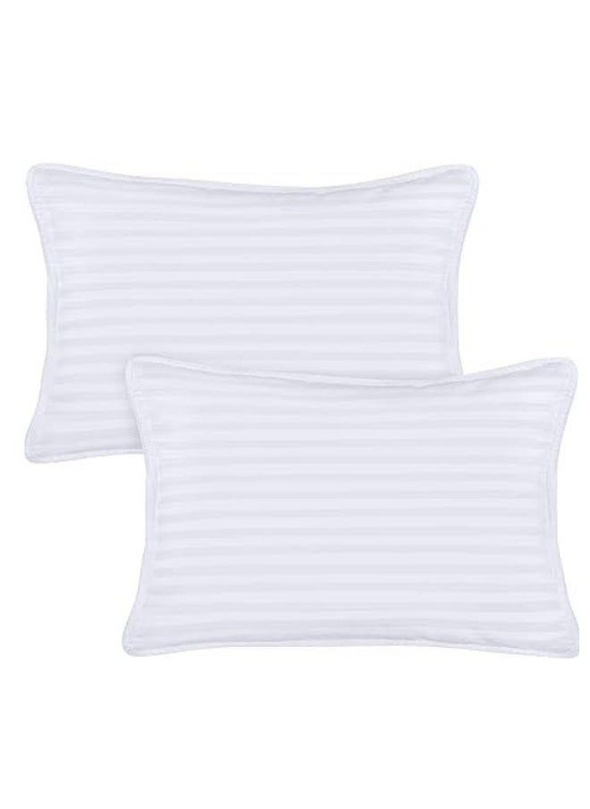KUSTOMDECO Toddler Pillow - Pack of 2 Baby Pillows for Sleeping - 100% Cotton Cover - Kids Pillows, Snow White - 13 x 18 inches