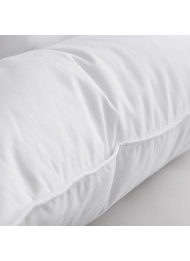 Luxury Goose Feathers Down Pillows Queen Size Set of 2,Hotel Collection Soft Bed Pillows for Sleeping,Organic Percale Cover(Queen,Pack of 2)