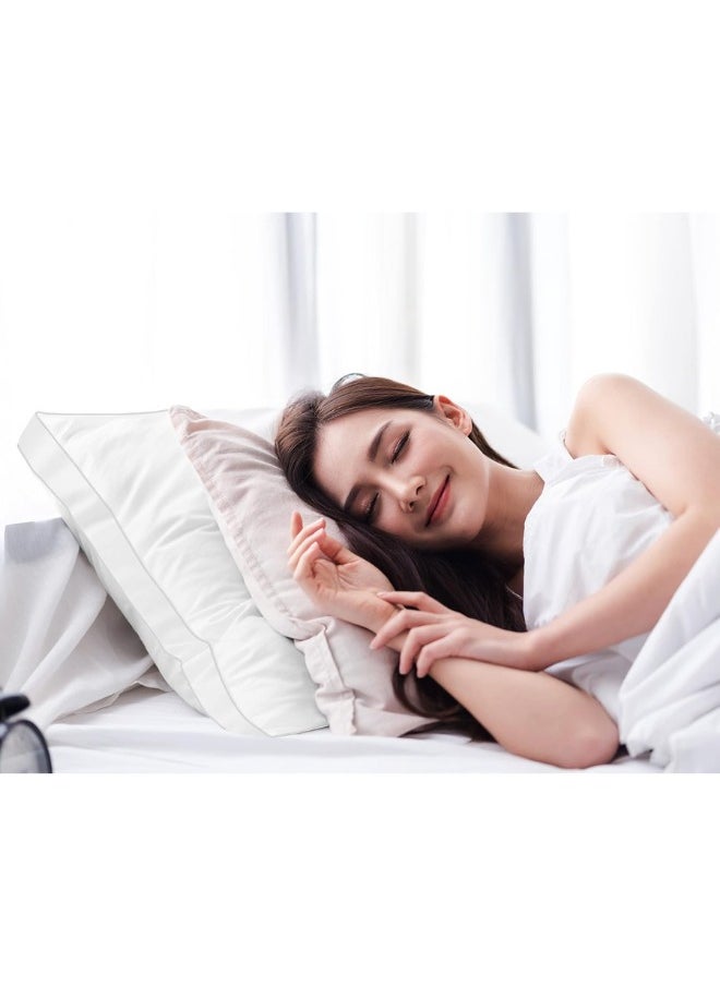 Bed Pillows for Sleeping King Size (White), Set of 2, Cooling Hotel Quality, Gusseted Pillow for Back, Stomach or Side Sleepers