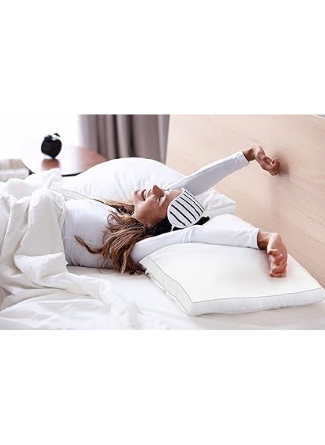 Bed Pillows for Sleeping King Size (White), Set of 2, Cooling Hotel Quality, Gusseted Pillow for Back, Stomach or Side Sleepers