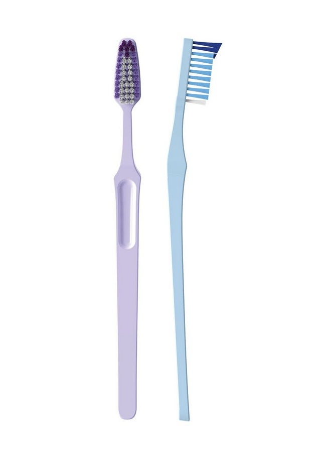 REACH Crystal Clean Firm Adult Toothbrush, 1 ea - Colors May Vary (Pack of 6)
