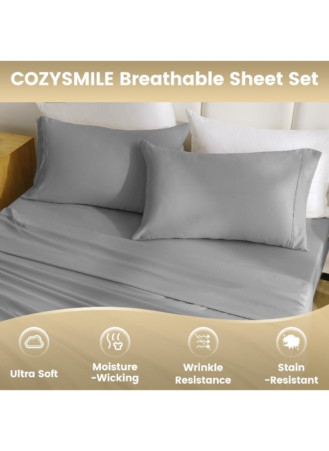 CozySmile Twin Sheet Set - 3 Piece Super Soft Breathable Bed Sheet & Pillowcase Set, 16