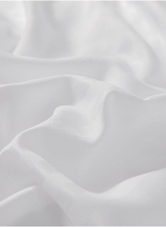 Fitted sheet with elastic corner 180*200+30cm with 2 pillow cases, bedsheet set 0f 3 piece king size, white.