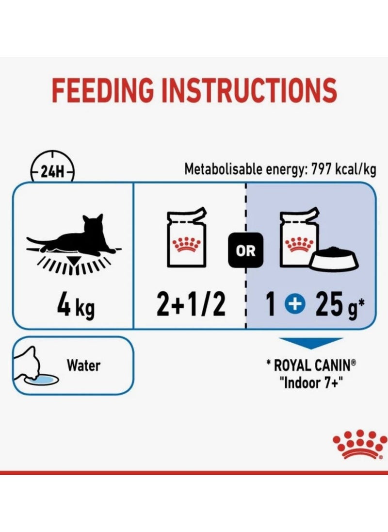 Royal Canin Feline Health Nutrition – Indoor Wet Cat Food – 85g (Pack of 12)