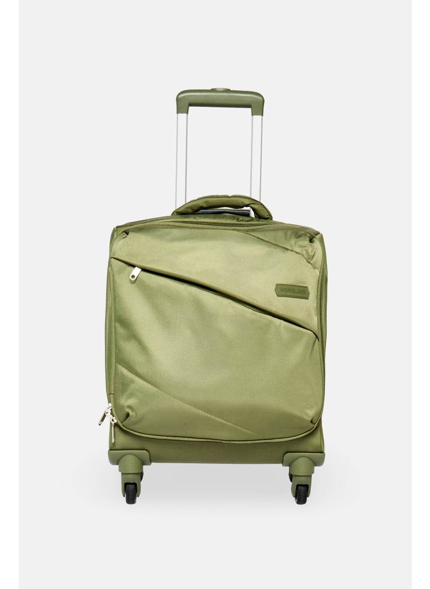20 Inch Underseat Brand Logo Cabin Spinner Luggage, Dark Green