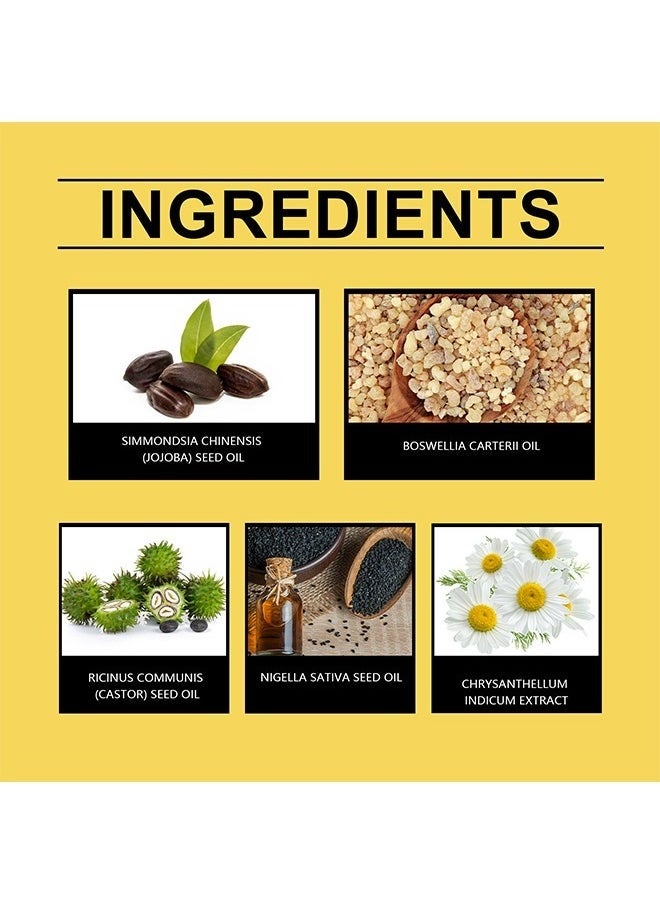 Frankincense Infused Face Oil,Organic Black Seed Castor & Jojoba Oils,Frankincense Resin Oil Essential,Cold Pressed Serum Anti-Aging Wrinkle 30ML