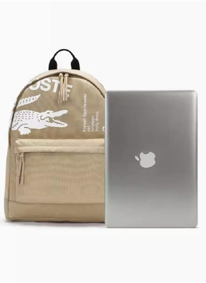 Lacoste Printed Casual Backpack Blue