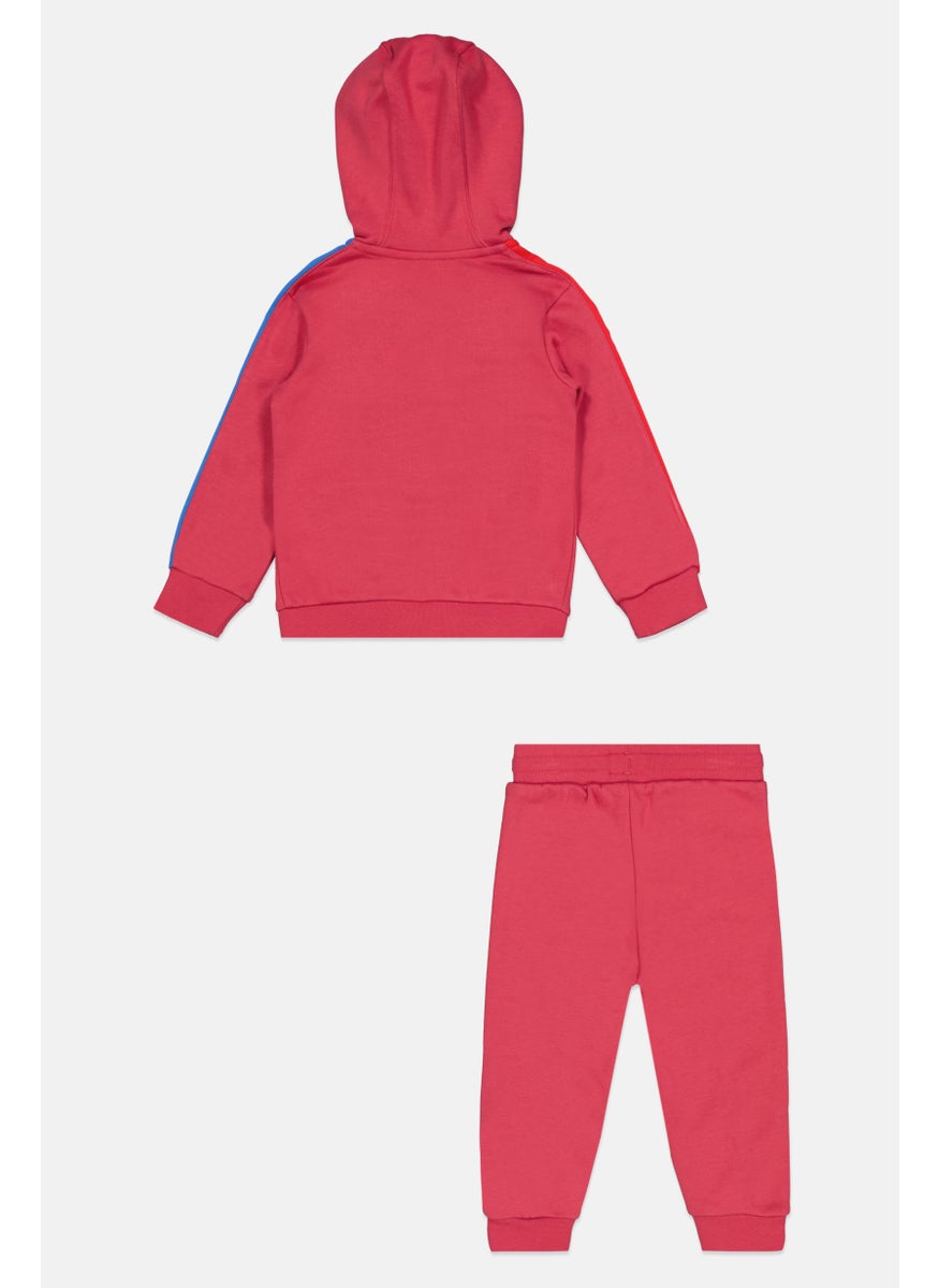 Toddler Girl Adicolor Full-Zip Hoodie With Sweatpants Set, Wild Pink