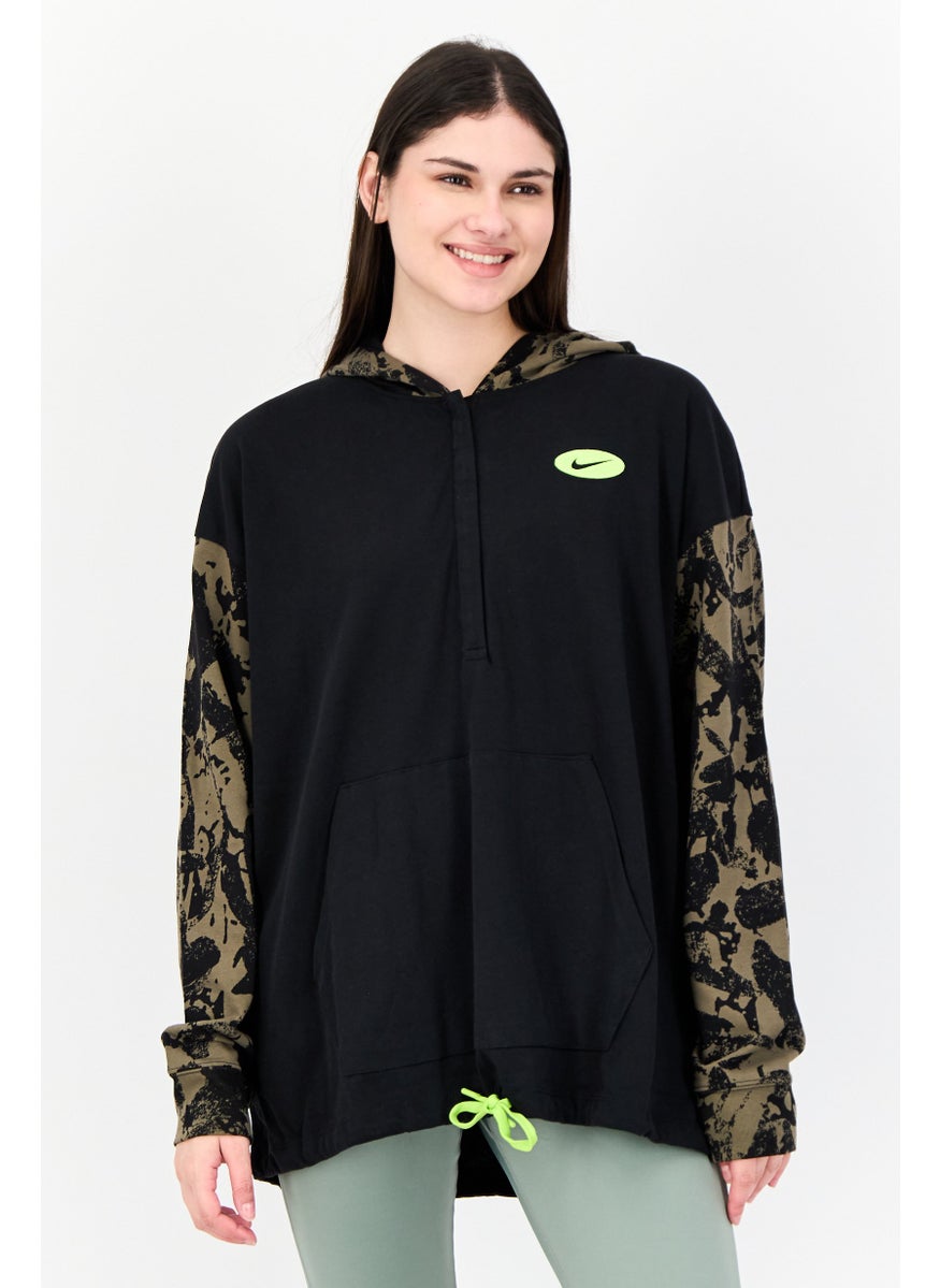 Women Oversized Fit Long Sleeve Outdoor Hoodie, Multicolor