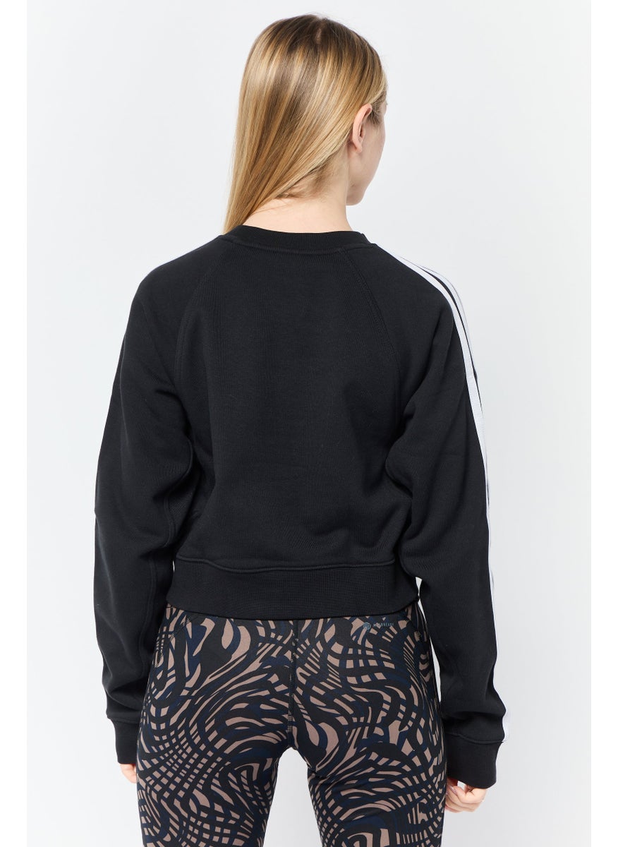 Women Sportswear Fit Long Sleeves Outdoor Sweatshirt, Black