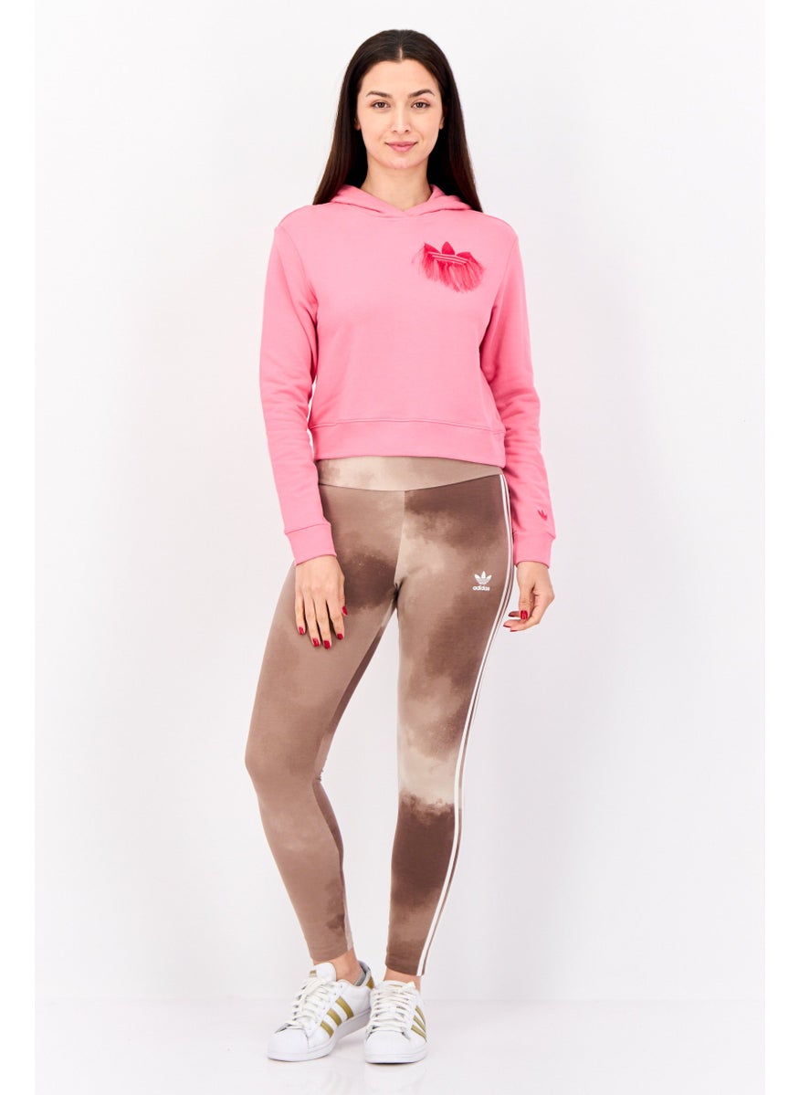 Women Sportswear Fit Long Sleeves Training Hoodies, Pink