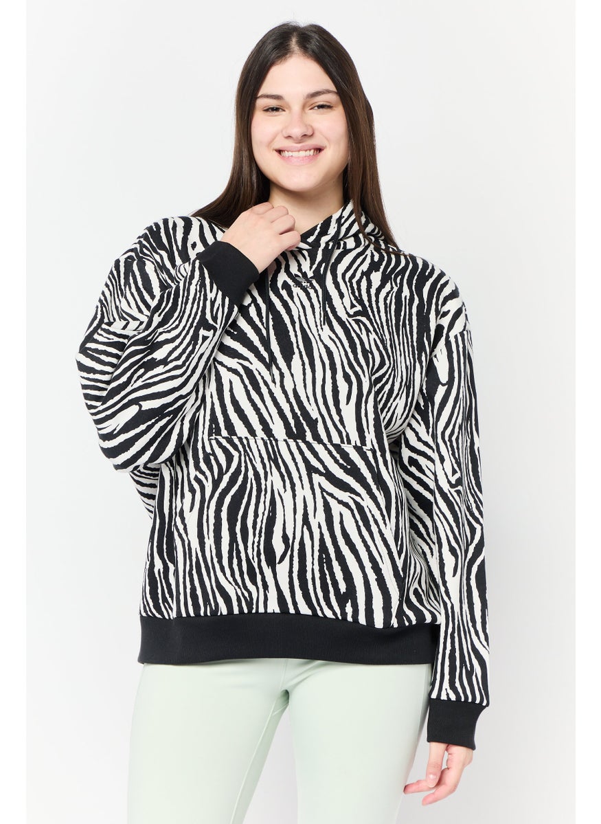 Women Sportswear Fit Long Sleeves Outdoor Sweatshirt, Multicolour