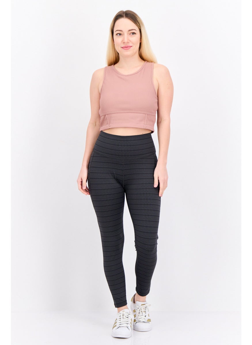 Women Tight Fit Training Leggings, Grey