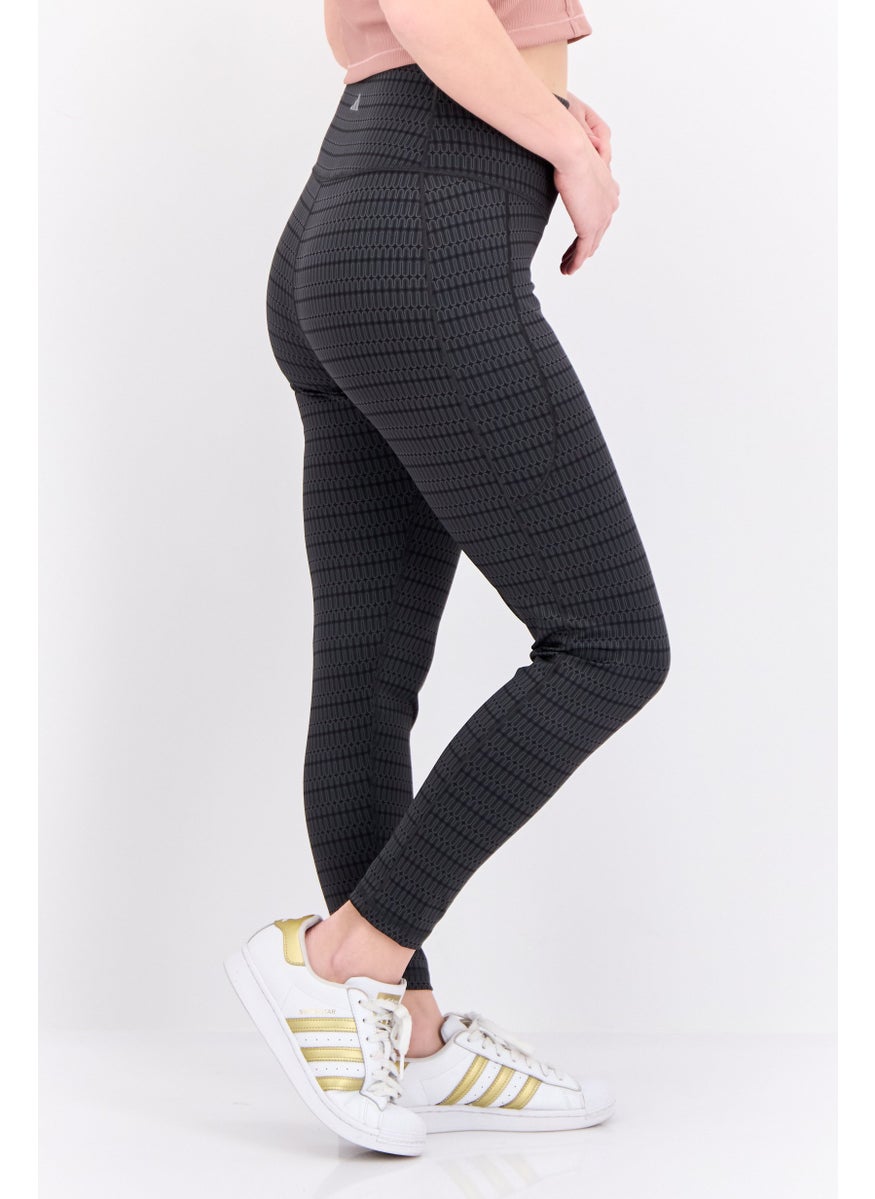 Women Tight Fit Training Leggings, Grey