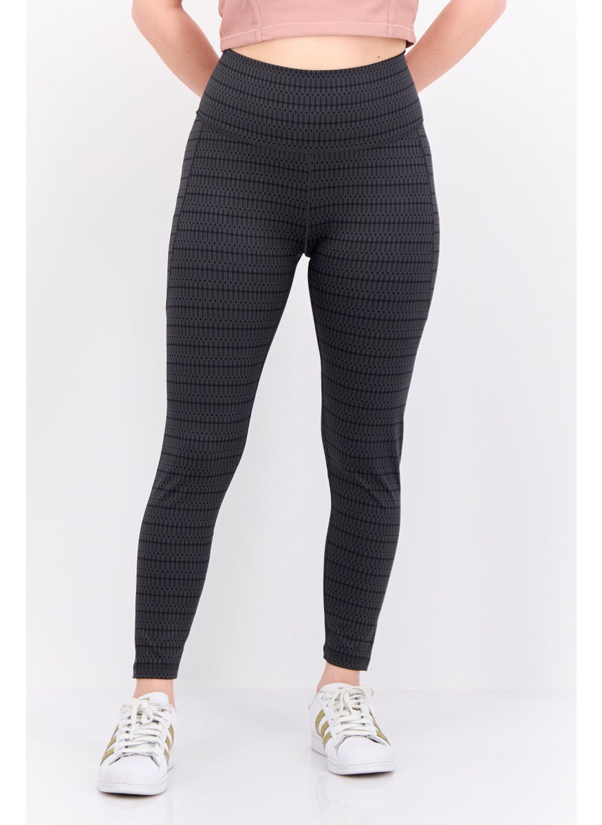 Women Tight Fit Training Leggings, Grey