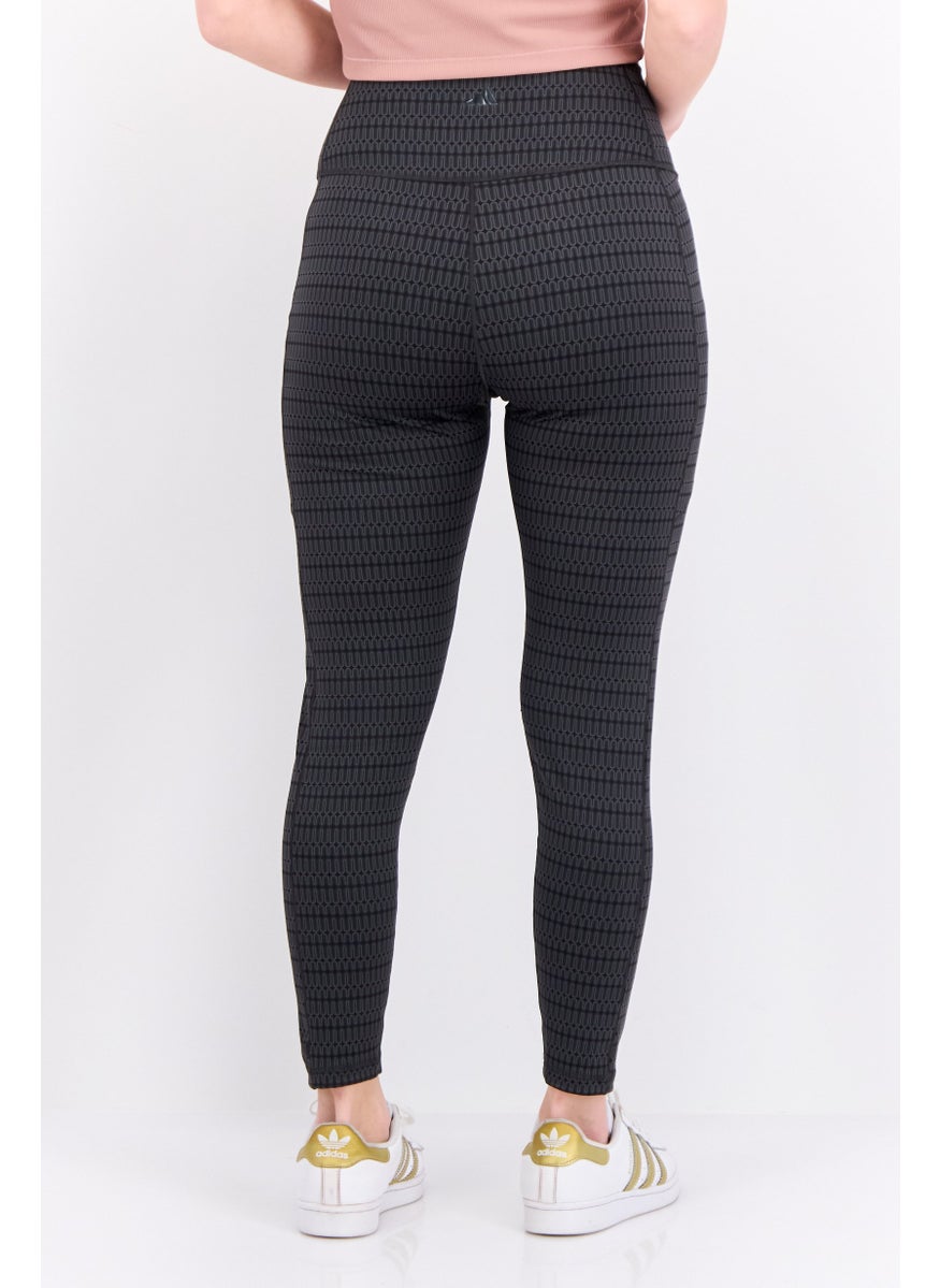Women Tight Fit Training Leggings, Grey