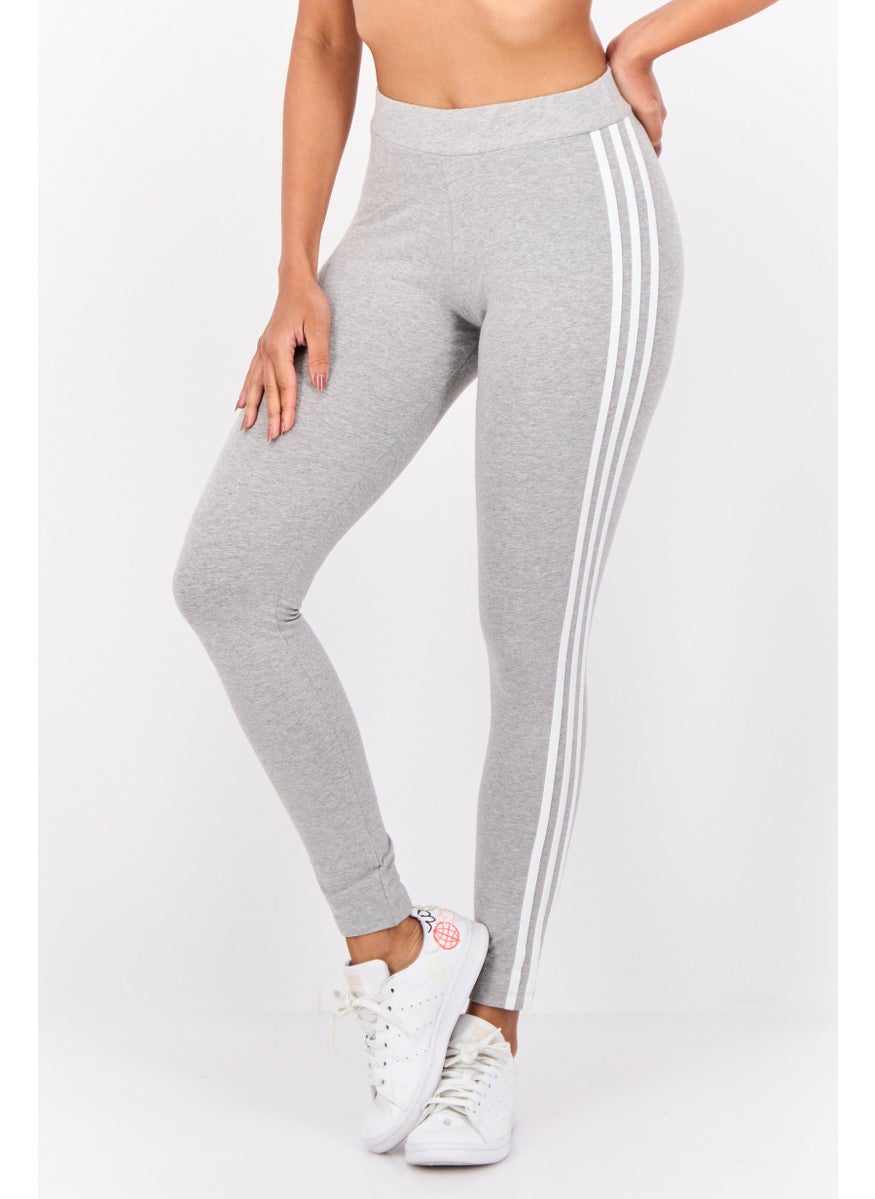 Women Sportswear Fit 3 Stripes Training Leggings, Grey