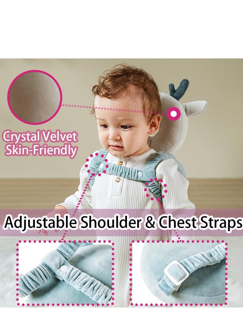 Baby Head Protector Backpack Pillow for Falling Crawling and Walking Toddler Essentials Infant Toys Helmets Baby Lover Gifts for 0.5-3 Years 6-12 months