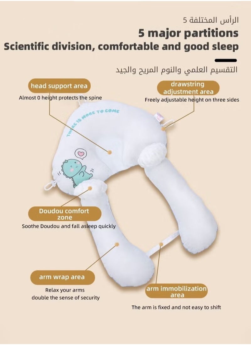 Baby Newborn Nursing Sleeping Pillow Anti-Startle Toddler Boys and Girls Comfortable Lightweight Shaping Pillows for Kids Infant