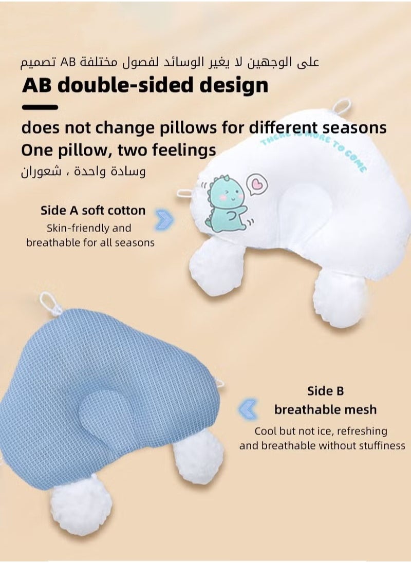 Baby Newborn Nursing Sleeping Pillow Anti-Startle Toddler Boys and Girls Comfortable Lightweight Shaping Pillows for Kids Infant