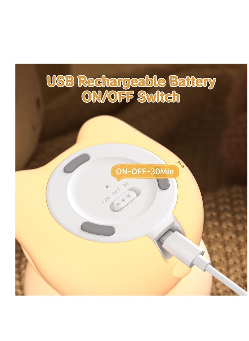 Cake Bear Night Lamp for Kids - Ambient Nursery Light with 30 Min Auto-Off, Ideal Birthday Gift for Toddlers  Babies