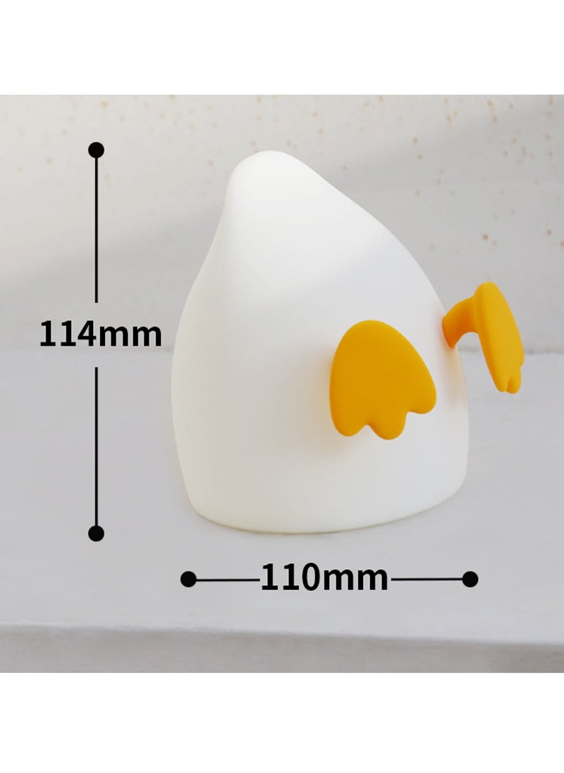 Cute Duck Night Light Touch ON OFF Duck Lamp Kids Night Lamp with 2 Colors 3200K 3400K Light Silicone Animal Kids Baby Night Light Rechargeable Desk Lamp with 15 Timer