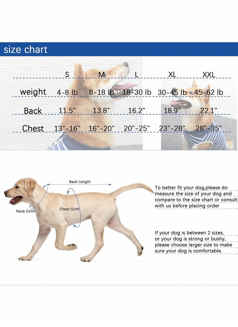 Dog Recovery Suit Surgical Gown for Post-Operation Care High Elastic Breathable Nursing Clothes for Dogs and Puppies S Size