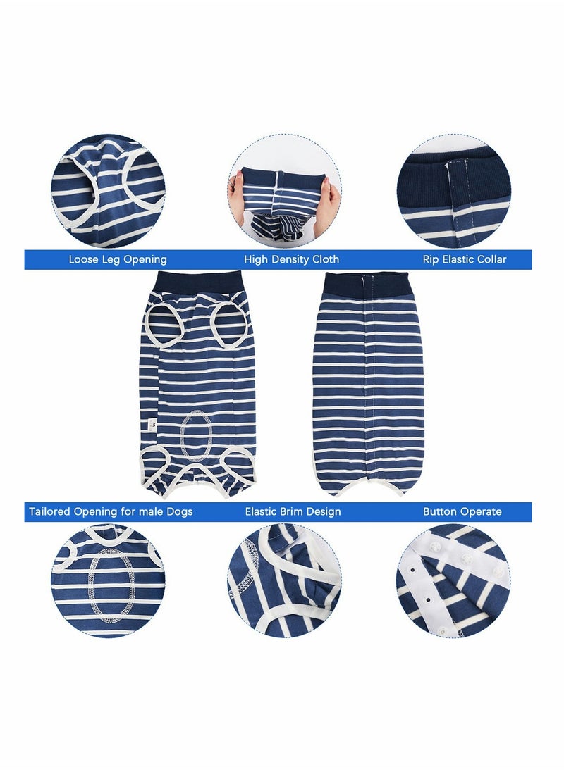 Dog Recovery Suit Surgical Gown for Post-Operation Care High Elastic Breathable Nursing Clothes for Dogs and Puppies S Size