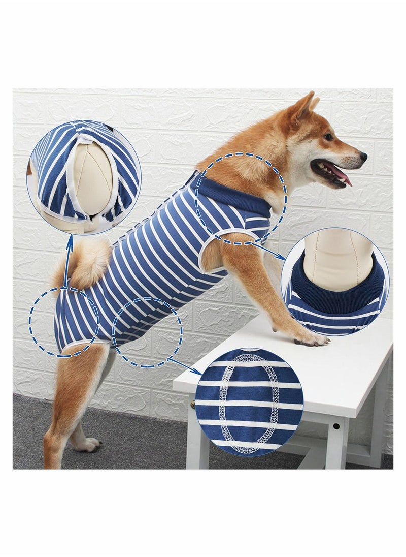 Dog Recovery Suit Surgical Gown for Post-Operation Care High Elastic Breathable Nursing Clothes for Dogs and Puppies S Size