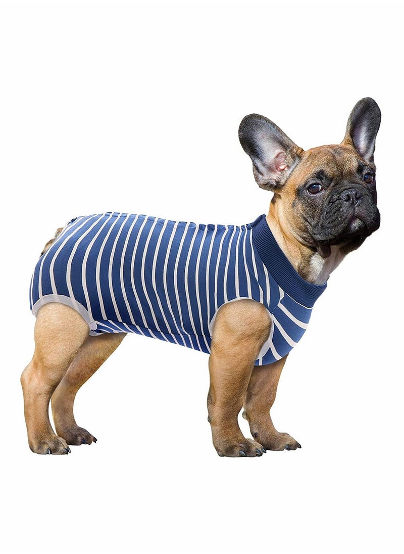 Dog Recovery Suit Surgical Gown for Post-Operation Care High Elastic Breathable Nursing Clothes for Dogs and Puppies S Size
