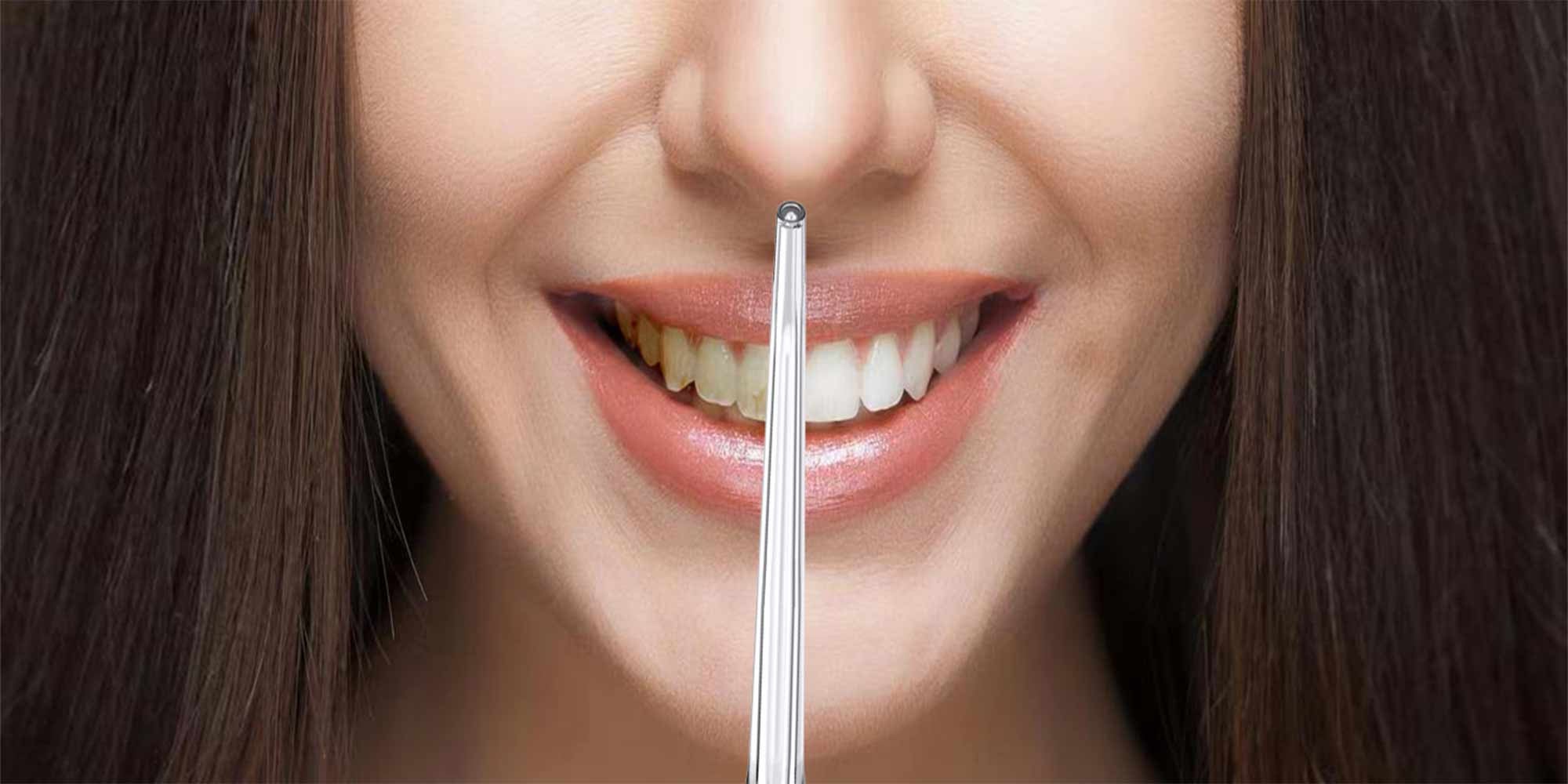 Water Flosser Teeth Pick: 5 Modes Cordless Water Dental Floss 300ML Portable Rechargeable IPX7 Waterproof Electric Water Flossing Cleaning Picks with 6 Jet Tips Oral Irrigator Cleaner, White
