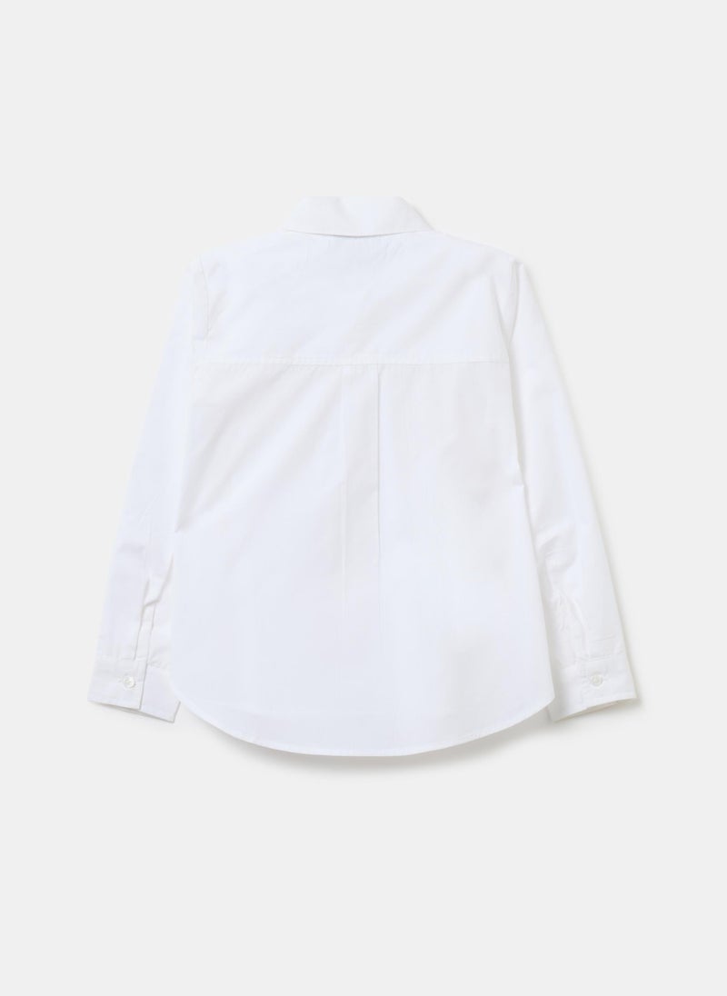 Cotton shirt with diamantÃ©s