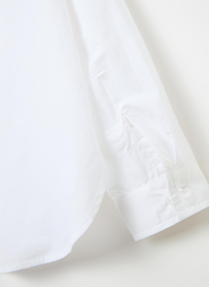 Cotton shirt with diamantÃ©s