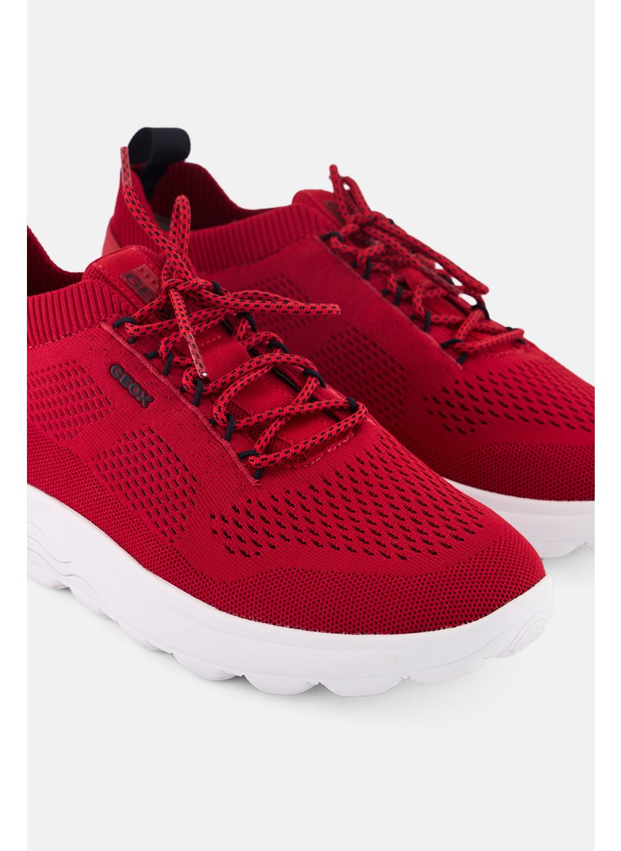 Men U Spherica A Lace Up Casual Shoes, Red
